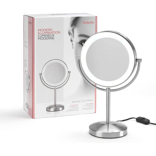 Cosmetic Mirror With LED Lights BaByliss 9437E, Silver