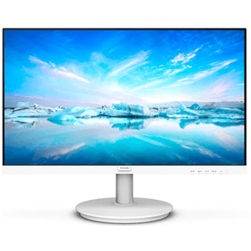 მონიტორი Philips 241V8AW/00, 23.8", Monitor, FHD, IPS, HDMI, VGA, White