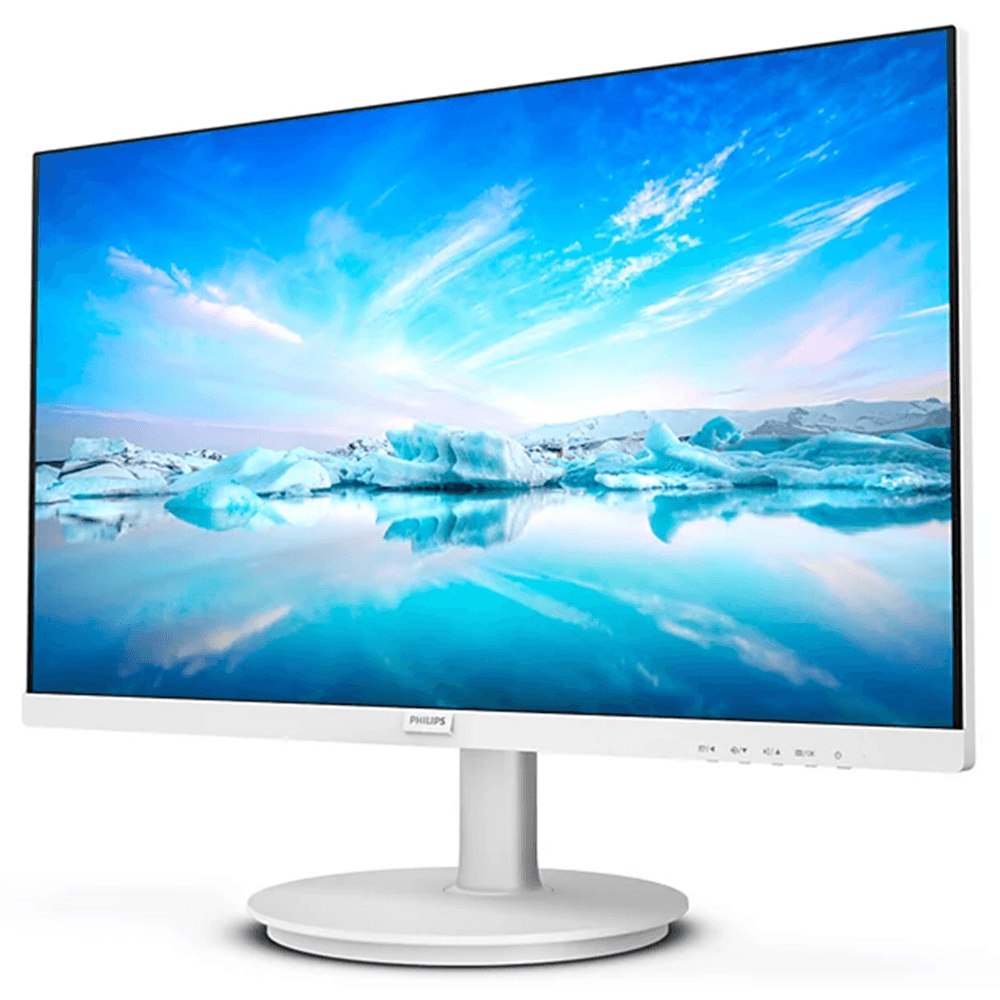 მონიტორი Philips 241V8AW/00, 23.8", Monitor, FHD, IPS, HDMI, VGA, White
