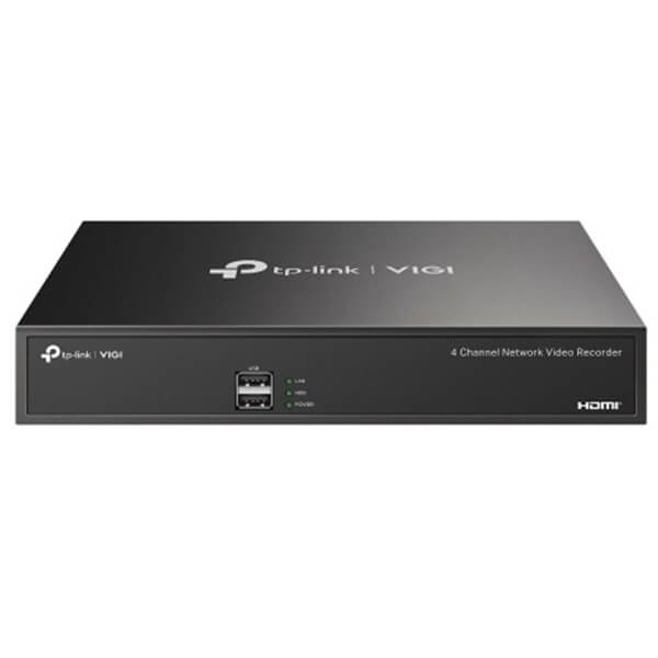 Network Video Recorder TP-Link VIGI NVR1004H, 4-ch, Black
