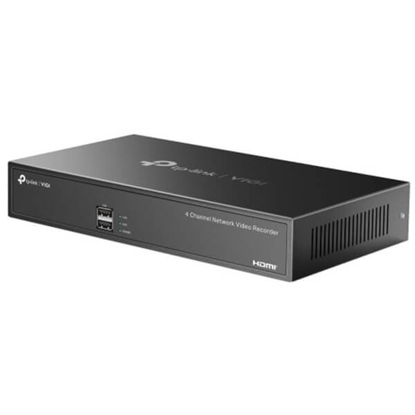 Network Video Recorder TP-Link VIGI NVR1004H, 4-ch, Black
