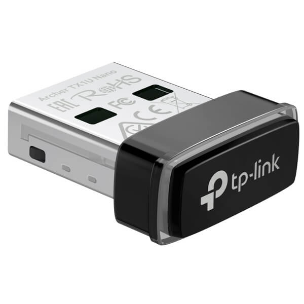 AX300 Nano WiFi 6 Wireless USB Adapter Tp-Link Archer TX1U Nano, Black