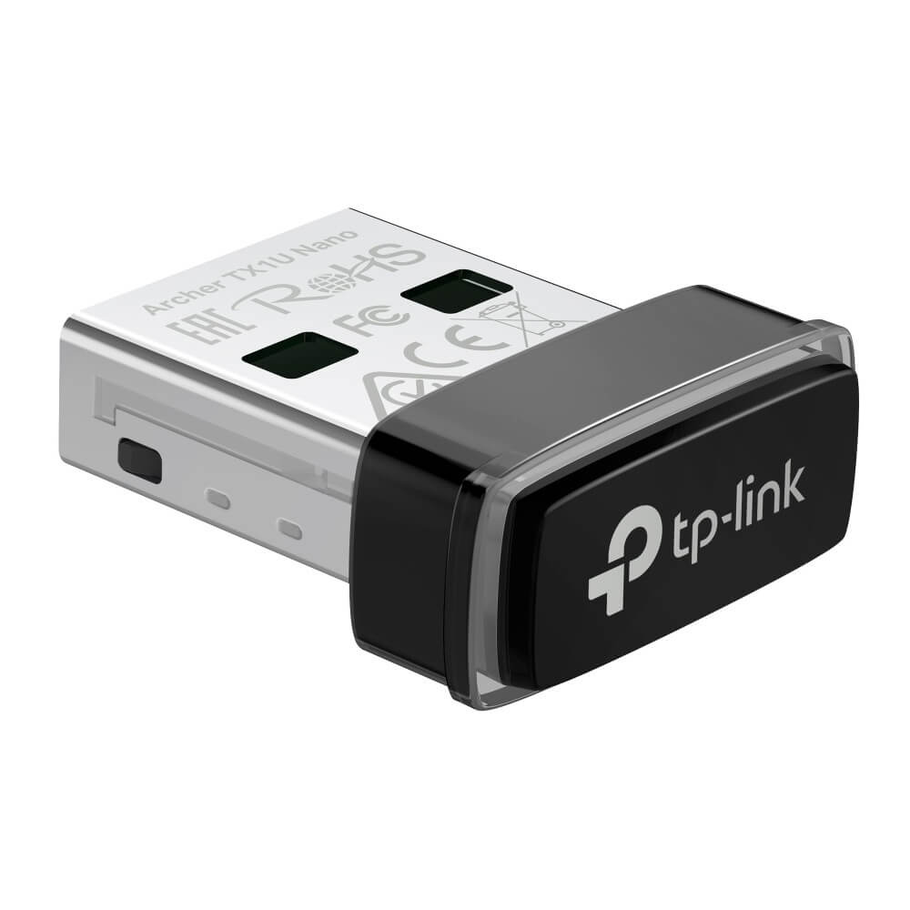 AX300 Nano Wi-Fi 6 Wireless USB Adapter Tp-Link Archer TX1U Nano, Black
