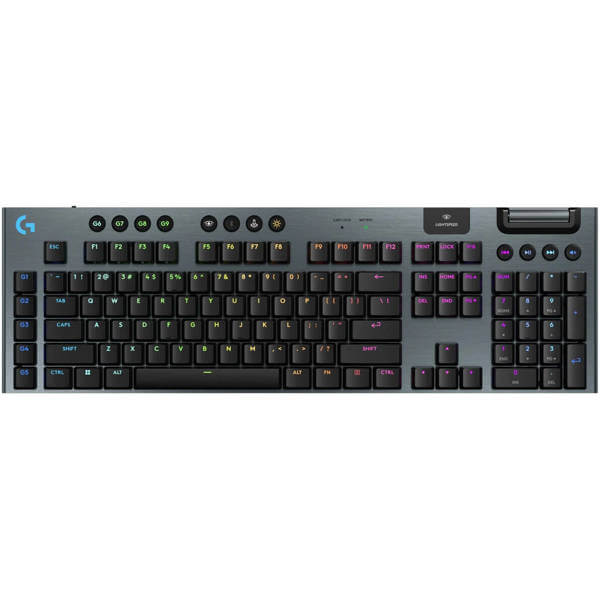 Logitech L920-012676 G915 X LIGHTSPEED, Wireless, Bluetooth, USB, RGB, Gaming Mechanical Keyboard, Black