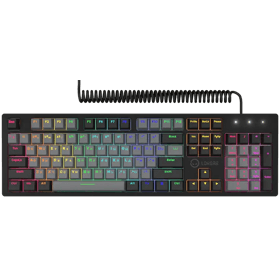 კლავიატურა Lorgar LRG-GK514B-RU Azar 514, Wired, USB, RGB, Gaming Mechanical Keyboard, Black
