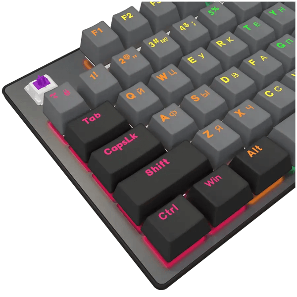 კლავიატურა Lorgar LRG-GK514B-RU Azar 514, Wired, USB, RGB, Gaming Mechanical Keyboard, Black