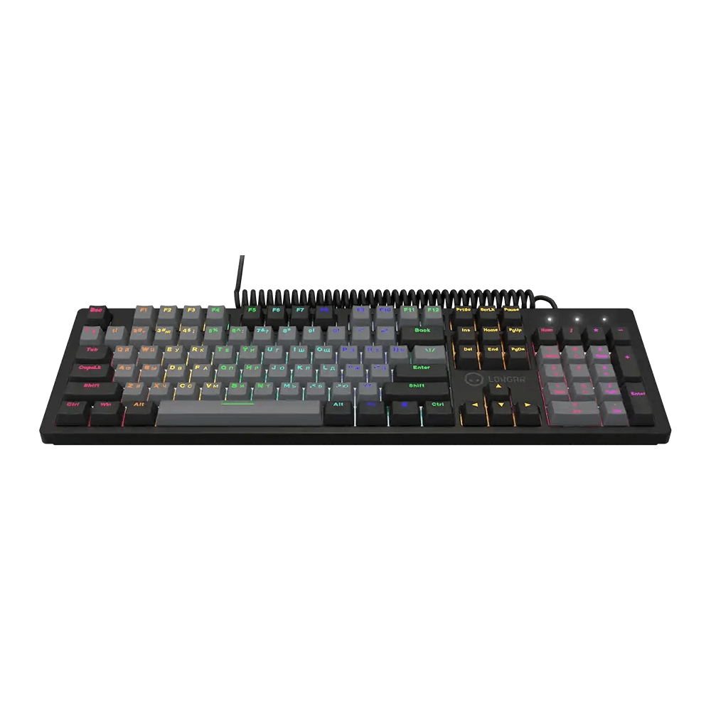 Gaming Mechanical Keyboard Lorgar LRG-GK514B-RU Azar 514, Wired, USB, RGB, Black