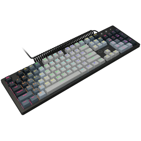 კლავიატურა Lorgar LRG-GK514W-RU Azar 514, Wired, USB, RGB, Gaming Mechanical Keyboard, White
