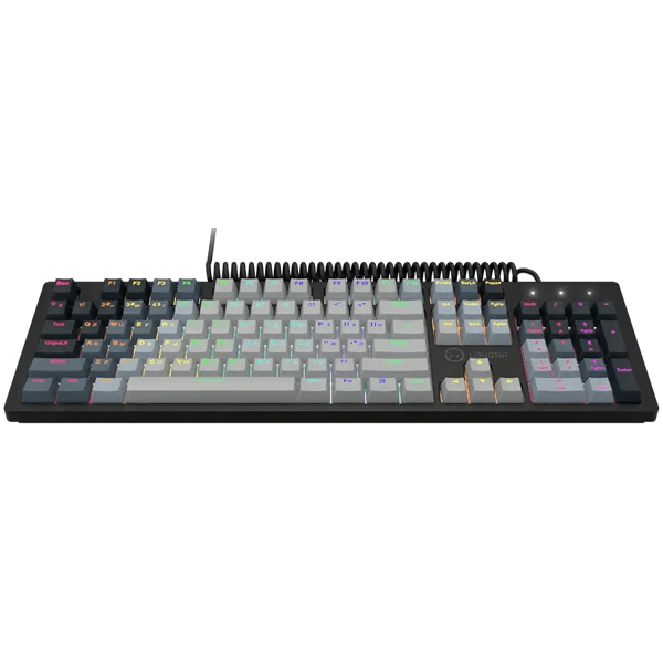 კლავიატურა Lorgar LRG-GK514W-RU Azar 514, Wired, USB, RGB, Gaming Mechanical Keyboard, White