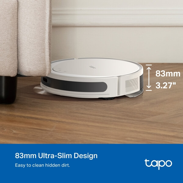 Robot Vacuum Cleaner TP-Link Tapo RV20 Max, 5300Pa, MagSlim LiDAR, White