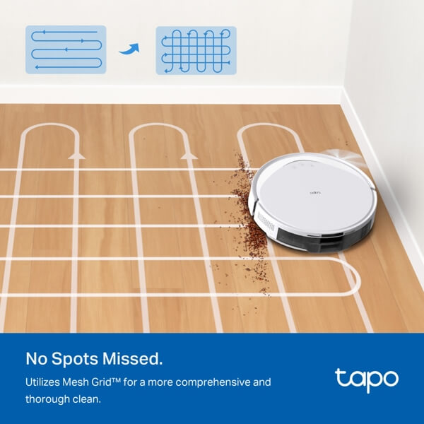 Robot Vacuum Cleaner TP-Link Tapo RV20 Max, 5300Pa, MagSlim LiDAR, White