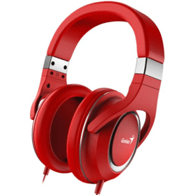 Headset Genius HS-610, Wired, 3.5mm, Red