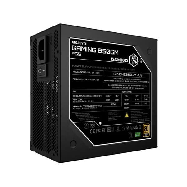 Power Supply Gigabyte GP-GME850GM PG5, 850W, 80 Plus Gold, Black