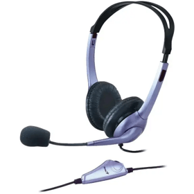 Headset Genius HS-04S, Wired, 3.5mm, Blue