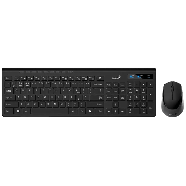 Keyboard And Mouse Genius SlimStar 8230, Wireless, USB, Bluetooth, Black