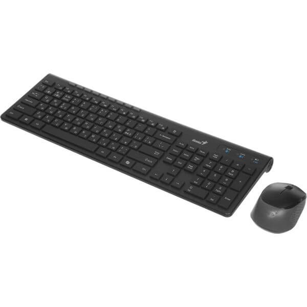 Keyboard And Mouse Genius SlimStar 8230, Wireless, USB, Bluetooth, Black