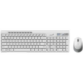 Keyboard And Mouse Genius SlimStar 8230, Wireless, USB, Bluetooth, White