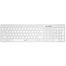 Keyboard Genius SlimStar 126, Wired, USB, White
