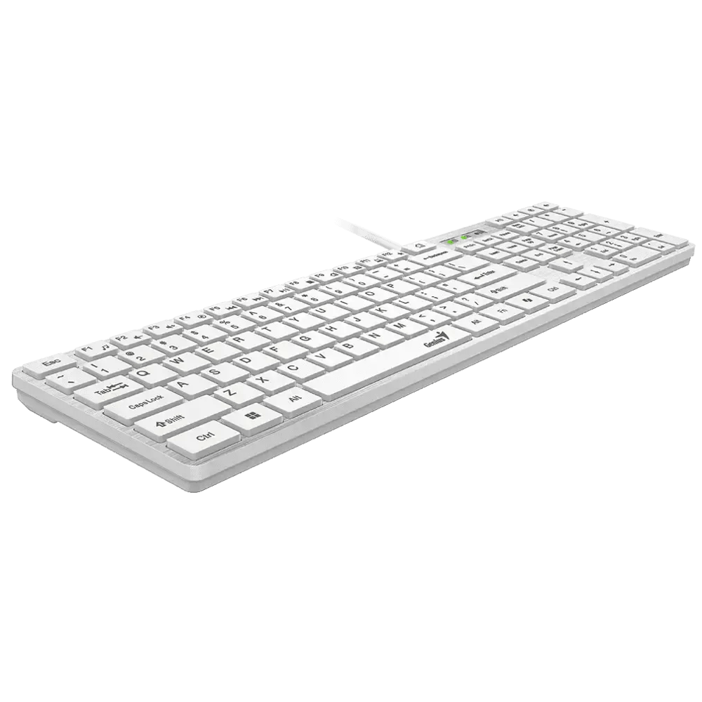კლავიატურა Genius SlimStar 126, Wired, USB, Keyboard, White