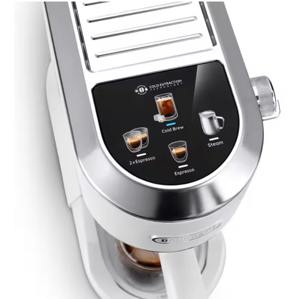 ყავის აპარატი DeLonghi ‎EC890.WI Dedica Duo, 1450W, 1.1L, Coffee Machine, White