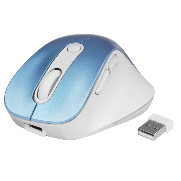 მაუსი Genius Ergo 9000S Pro, Wireless, USB, Mouse, Light Blue