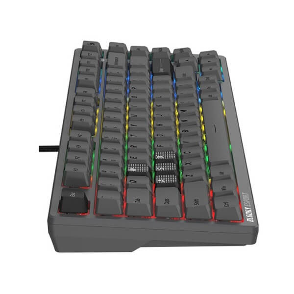 Mechanical Gaming Keyboard A4Tech Bloody MS76, Wired, RGB, USB, Grey