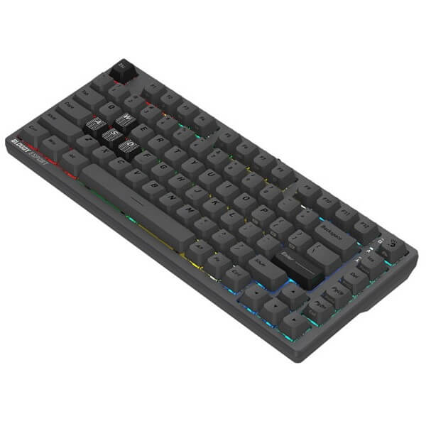 Mechanical Gaming Keyboard A4Tech Bloody MS76, Wired, RGB, USB, Grey