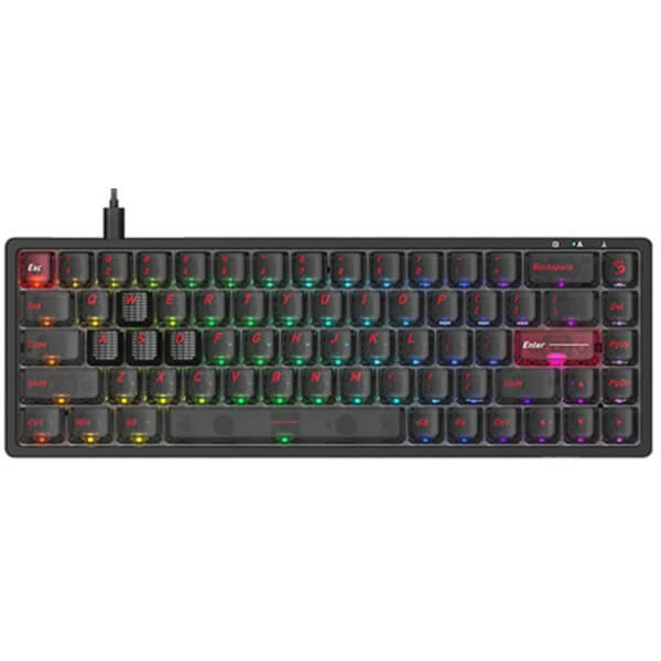 Gaming Keyboard A4Tech Bloody MS68, Wired, RGB, USB, Black