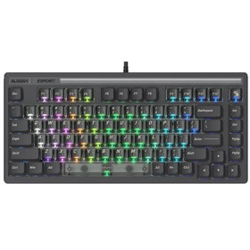 Gaming Mechanical Keyboard A4Tech Bloody LK72R, Wired, RGB, USB, Grey