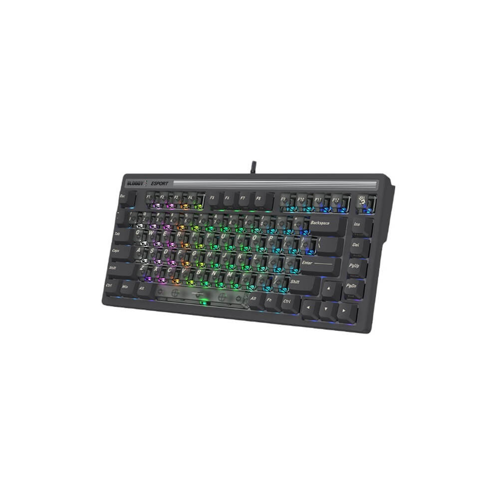 კლავიატურა A4Tech Bloody LK72R, Wired, RGB, USB, Gaming Mechanical Keyboard, Grey