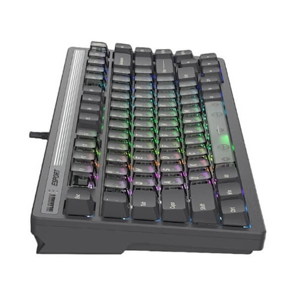 Gaming Mechanical Keyboard A4Tech Bloody LK72R, Wired, RGB, USB, Grey