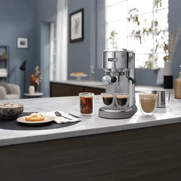 ყავის აპარატი DeLonghi ‎EC890.M Dedica Duo, 1450W, 1.1L, Coffee Machine, Silver