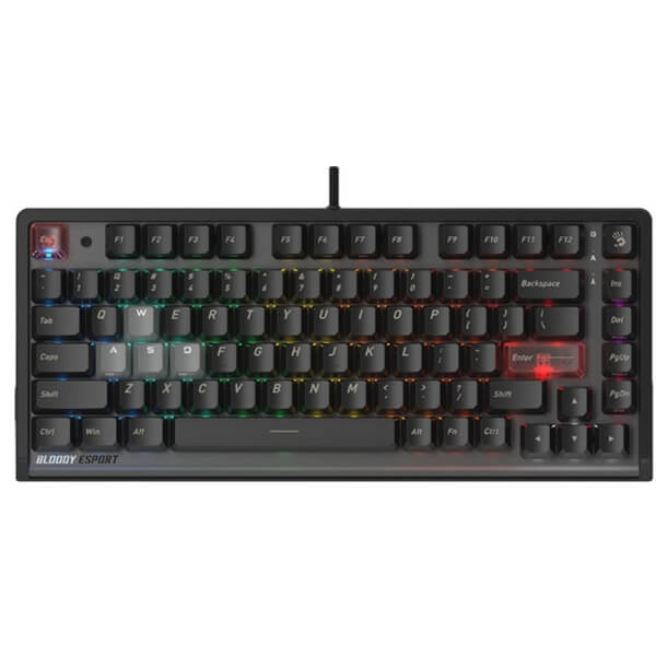 Mechanical Gaming Keyboard A4Tech Bloody LK70, Wired, USB, Black