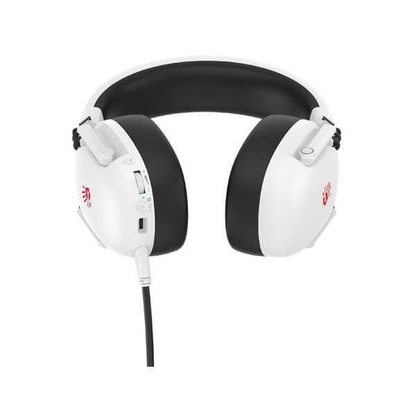 Headset A4tech Bloody GR585, Wireless, Bluetooth, USB, White