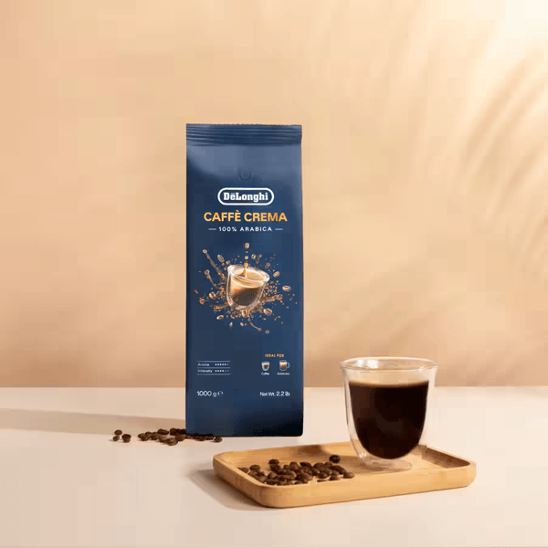 ყავის მარცვლები DeLonghi DLSC618 Caffè Crema, 1Kg, Coffee Beans