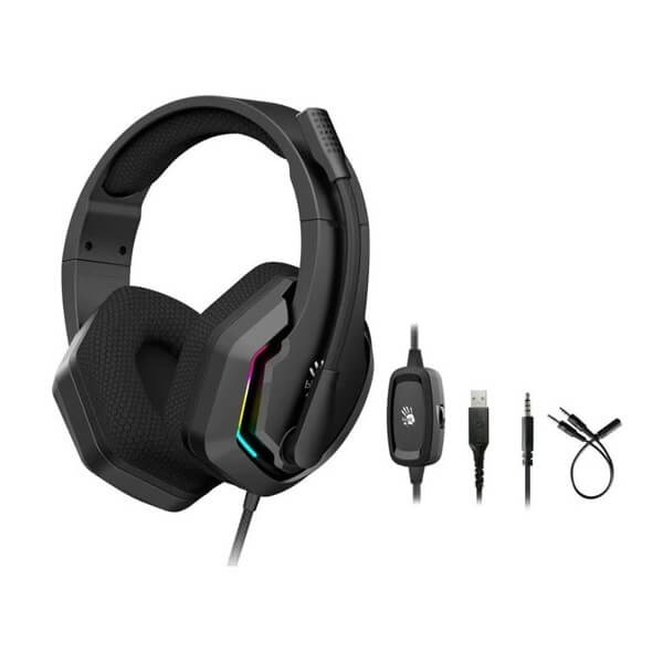 Headset A4tech Bloody G260, Wired, 3.5mm, USB, Black