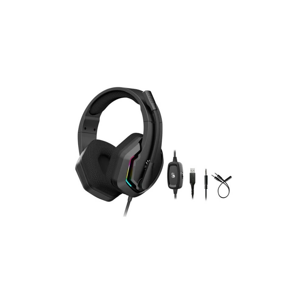 ყურსასმენი A4tech Bloody G260, Gaming Headset, Wired, 3.5mm, USB, Black