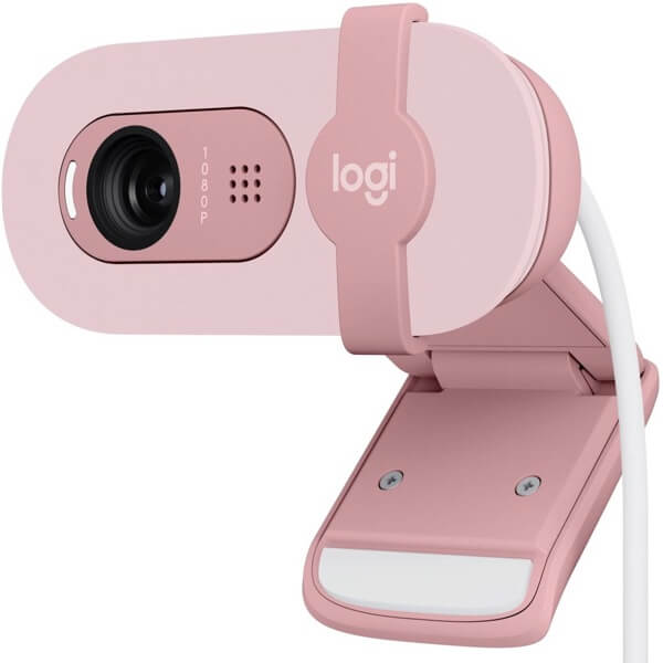 Webcam Logitech L960-001623 BRIO 100, FHD, Built-in Microphone, Rose