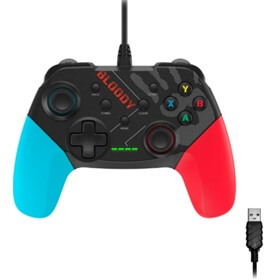 Controller For PlayStation 3 A4Tech Bloody GP30, Wired, USB, Blue