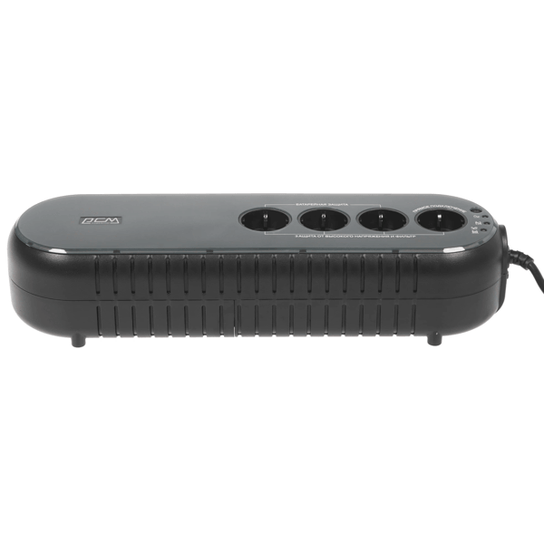 UPS Powercom WOW-850S, Offline, 850VA/425W, 4×Schuko, USB, RJ11/RJ45, Black