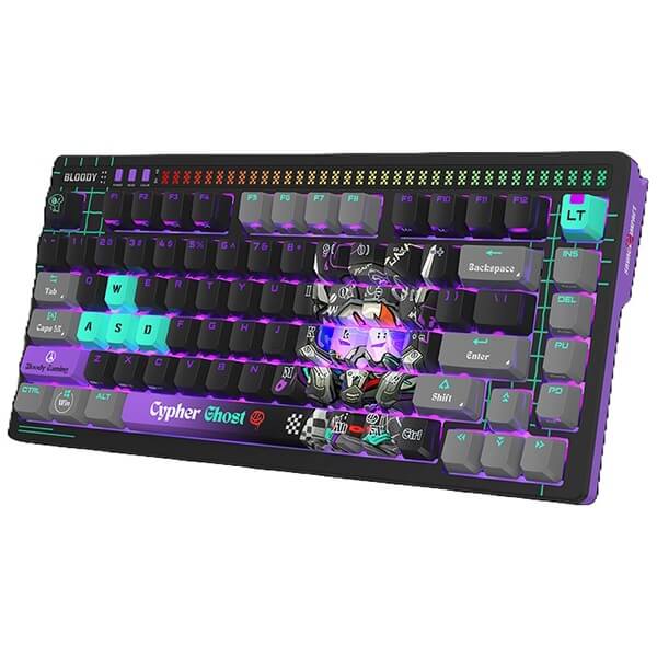 Gaming Mechanical Keyboar A4tech Bloody AT75, Wired, USB, Cypher Ghost