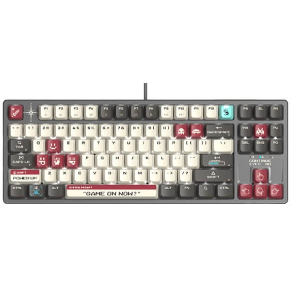 Gaming Mechanical Keyboard A4tech Bloody S87, Wired, USB, Pixels Red