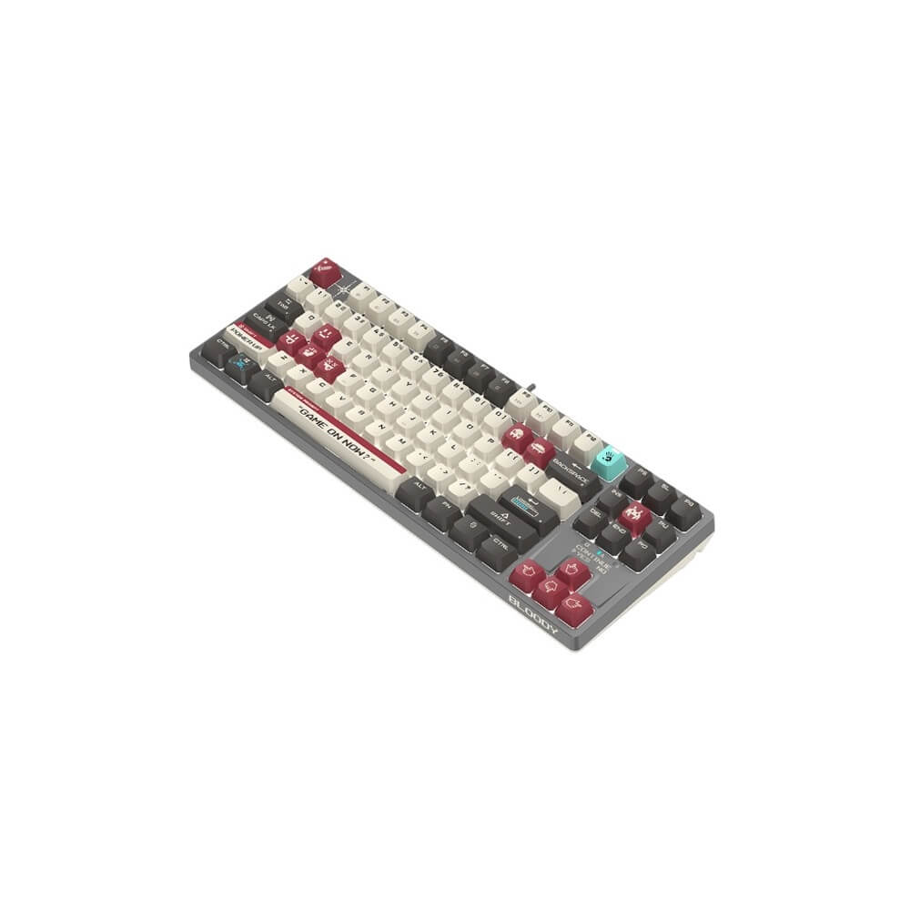 კლავიატურა A4tech Bloody S87, Wired, USB, Gaming Mechanical Keyboard, Pixels Red