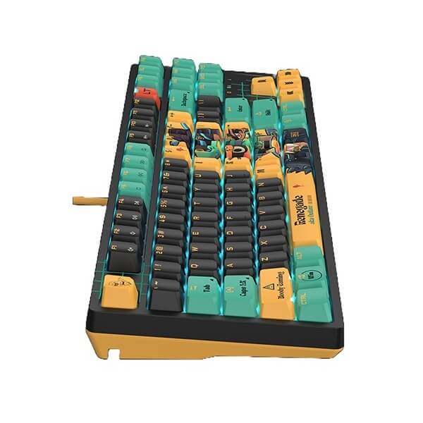 Gaming Mechanical Keyboard A4tech Bloody AT87, Wired, USB, RGB, Renegade