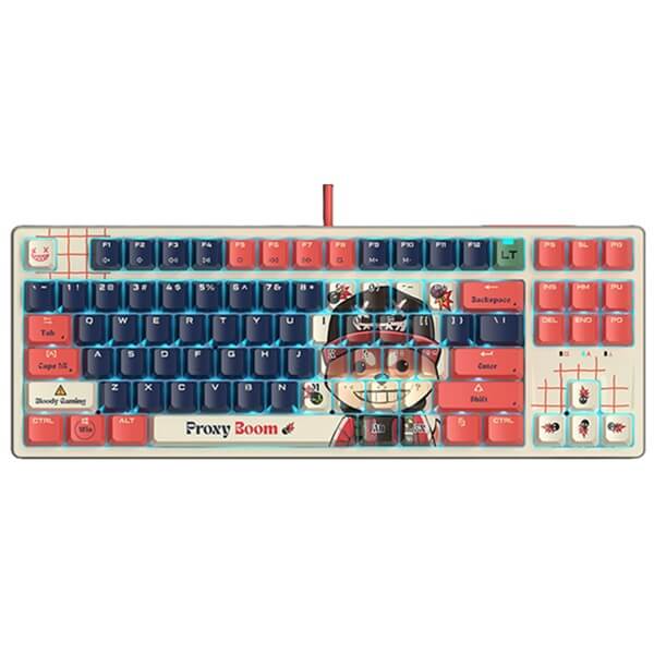 Gaming Mechanical Keyboard A4tech Bloody AT87, Wired, USB, RGB, Proxy Boom