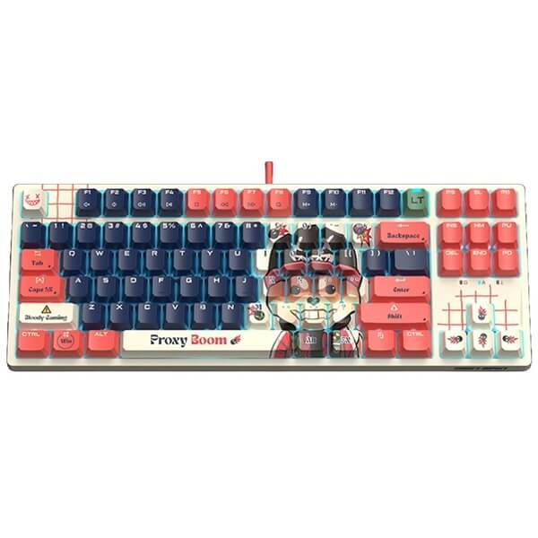 Gaming Mechanical Keyboard A4tech Bloody AT87, Wired, USB, RGB, Proxy Boom
