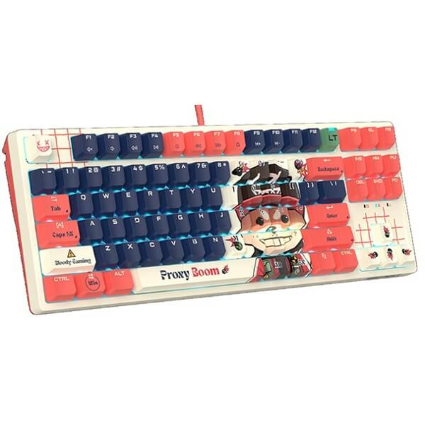 Gaming Mechanical Keyboard A4tech Bloody AT87, Wired, USB, RGB, Proxy Boom
