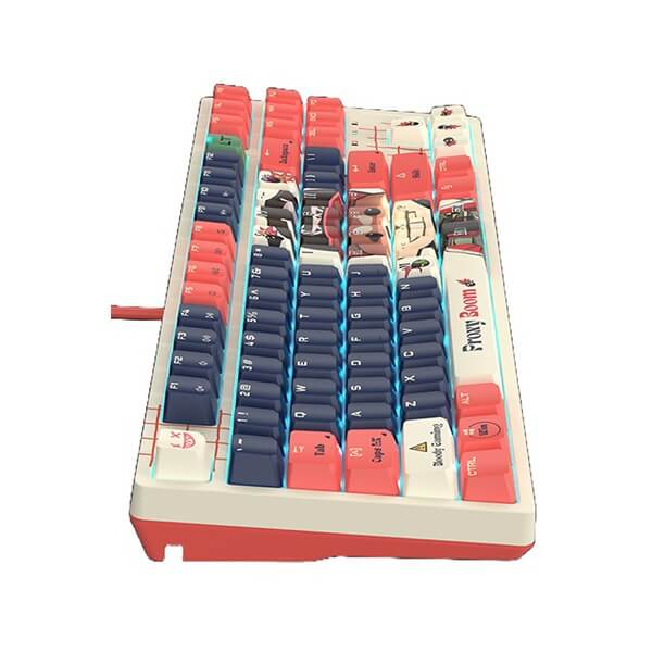Gaming Mechanical Keyboard A4tech Bloody AT87, Wired, USB, RGB, Proxy Boom
