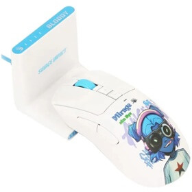 Gaming Mouse A4Tech Bloody R73 Ultra Duo, Wireless, Type-C, USB, White