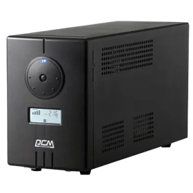 UPS Powercom INF-800AP, 800VA/480W, 2xSchuko, USB, LCD, Black